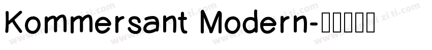 Kommersant Modern字体转换